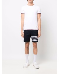 weißes T-Shirt mit einem Rundhalsausschnitt von Thom Browne