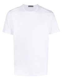 weißes T-Shirt mit einem Rundhalsausschnitt von Corneliani