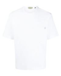 weißes T-Shirt mit einem Rundhalsausschnitt von Corneliani