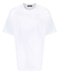 weißes T-Shirt mit einem Rundhalsausschnitt von costume national contemporary