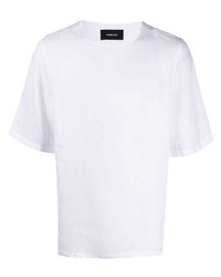 weißes T-Shirt mit einem Rundhalsausschnitt von Costumein