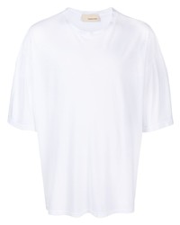 weißes T-Shirt mit einem Rundhalsausschnitt von Costumein