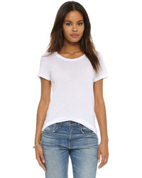 weißes T-Shirt mit einem Rundhalsausschnitt von Cotton Citizen