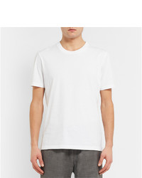 weißes T-Shirt mit einem Rundhalsausschnitt von Maison Margiela