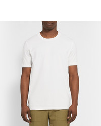 weißes T-Shirt mit einem Rundhalsausschnitt von Maison Margiela