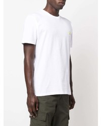 weißes T-Shirt mit einem Rundhalsausschnitt von MAISON KITSUNÉ