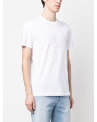 weißes T-Shirt mit einem Rundhalsausschnitt von Emporio Armani