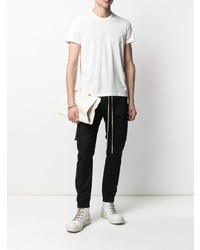 weißes T-Shirt mit einem Rundhalsausschnitt von Rick Owens