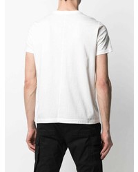 weißes T-Shirt mit einem Rundhalsausschnitt von Rick Owens