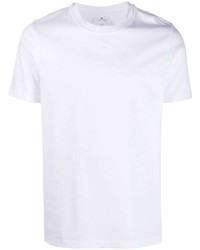 weißes T-Shirt mit einem Rundhalsausschnitt von Courrèges