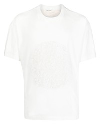 weißes T-Shirt mit einem Rundhalsausschnitt von Craig Green