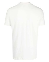 weißes T-Shirt mit einem Rundhalsausschnitt von Majestic Filatures
