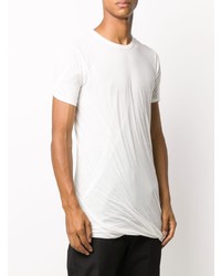 weißes T-Shirt mit einem Rundhalsausschnitt von Rick Owens