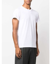 weißes T-Shirt mit einem Rundhalsausschnitt von Jil Sander