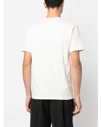 weißes T-Shirt mit einem Rundhalsausschnitt von Maison Margiela