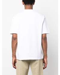 weißes T-Shirt mit einem Rundhalsausschnitt von Ferragamo