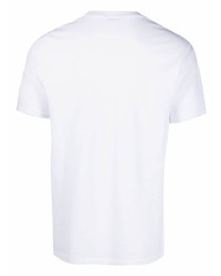 weißes T-Shirt mit einem Rundhalsausschnitt von Auralee