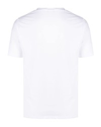 weißes T-Shirt mit einem Rundhalsausschnitt von Cenere Gb
