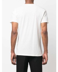 weißes T-Shirt mit einem Rundhalsausschnitt von Jil Sander