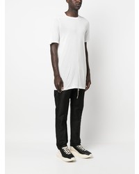 weißes T-Shirt mit einem Rundhalsausschnitt von Rick Owens