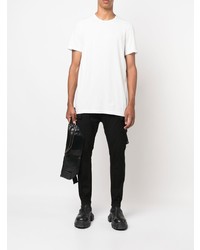 weißes T-Shirt mit einem Rundhalsausschnitt von Rick Owens DRKSHDW