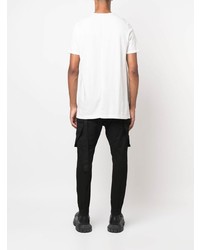 weißes T-Shirt mit einem Rundhalsausschnitt von Rick Owens DRKSHDW