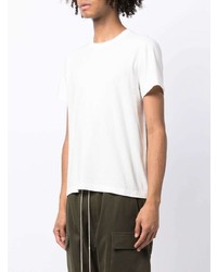 weißes T-Shirt mit einem Rundhalsausschnitt von Rick Owens