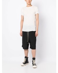 weißes T-Shirt mit einem Rundhalsausschnitt von Rick Owens