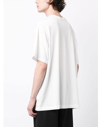 weißes T-Shirt mit einem Rundhalsausschnitt von Yohji Yamamoto