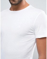 weißes T-Shirt mit einem Rundhalsausschnitt von Calvin Klein