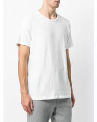 weißes T-Shirt mit einem Rundhalsausschnitt von rag & bone