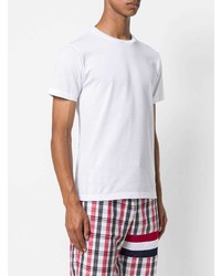 weißes T-Shirt mit einem Rundhalsausschnitt von Thom Browne