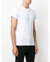 weißes T-Shirt mit einem Rundhalsausschnitt von Jil Sander