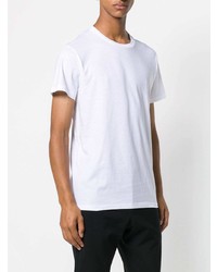 weißes T-Shirt mit einem Rundhalsausschnitt von Jil Sander