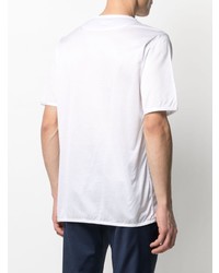 weißes T-Shirt mit einem Rundhalsausschnitt von Kiton