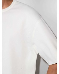 weißes T-Shirt mit einem Rundhalsausschnitt von Descente Allterrain