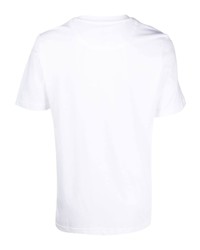 weißes T-Shirt mit einem Rundhalsausschnitt von adidas