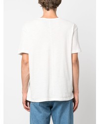 weißes T-Shirt mit einem Rundhalsausschnitt von Each X Other
