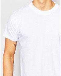 weißes T-Shirt mit einem Rundhalsausschnitt von Pringle