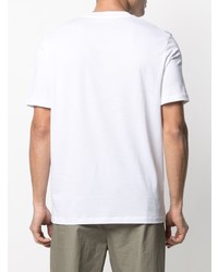 weißes T-Shirt mit einem Rundhalsausschnitt von Jil Sander