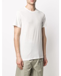 weißes T-Shirt mit einem Rundhalsausschnitt von Jil Sander