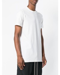 weißes T-Shirt mit einem Rundhalsausschnitt von Rick Owens