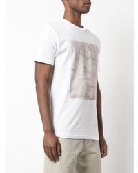 weißes T-Shirt mit einem Rundhalsausschnitt von Odin