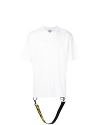 weißes T-Shirt mit einem Rundhalsausschnitt von D By D