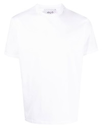 weißes T-Shirt mit einem Rundhalsausschnitt von D4.0