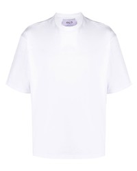 weißes T-Shirt mit einem Rundhalsausschnitt von D4.0