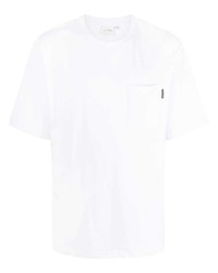 weißes T-Shirt mit einem Rundhalsausschnitt von Daily Paper