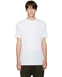 weißes T-Shirt mit einem Rundhalsausschnitt von Damir Doma