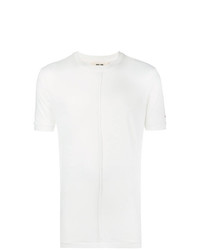 weißes T-Shirt mit einem Rundhalsausschnitt von Damir Doma