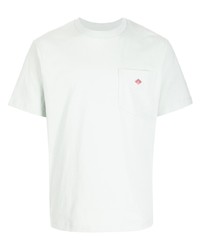 weißes T-Shirt mit einem Rundhalsausschnitt von Danton